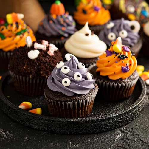 Edible Eyes, Candy Eyeballs, Candy Eyes for Cake Decorating Edible, Eye Cake Cupcake Toppers Cookie Decorations, Halloween Eyeball for Cookie Baking Ice Cream Cupcake Toppings - Image 5