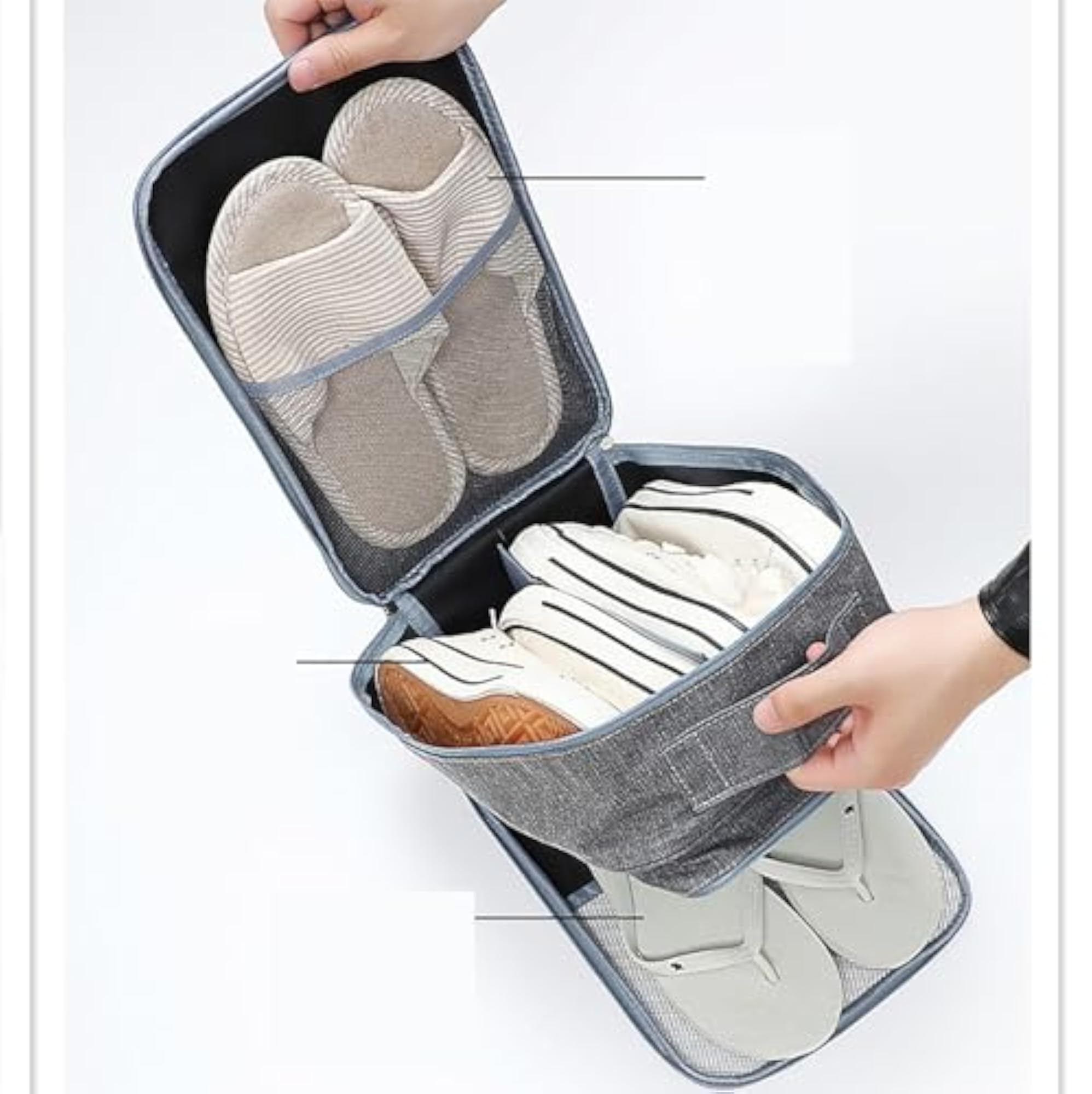 Portable Waterproof Shoe Bags for 3-4 Pairs
