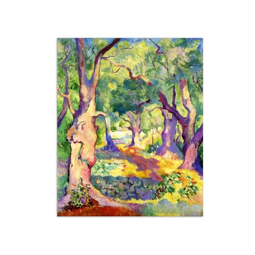 Henri Manguin Impression sur Toile Arbres Affiche Art Mural Salon 95x80cm