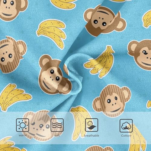 Little Girl Underwear Toddler Panties Kids Undies Monkey Banana Cartoon Soft Cotton Briefs 2T-8Y3