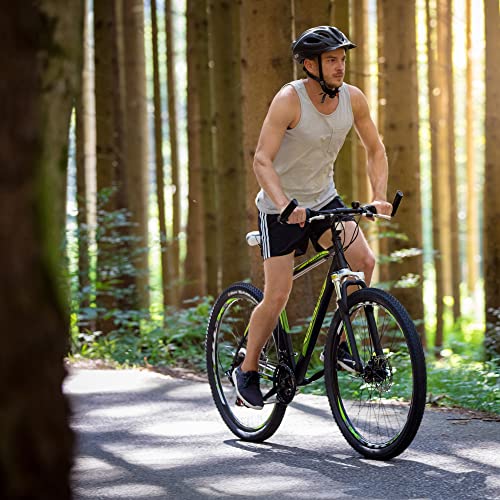 Foto von Bergsteiger Detroit 29 Zoll Mountainbike, geeignet ab 170 cm, Scheibenbremse, Shimano 21 Gang-Schaltung, Gabel-Federung mit Lockout-Funktion, Jungen-Fahrrad & Herren-Fahrrad