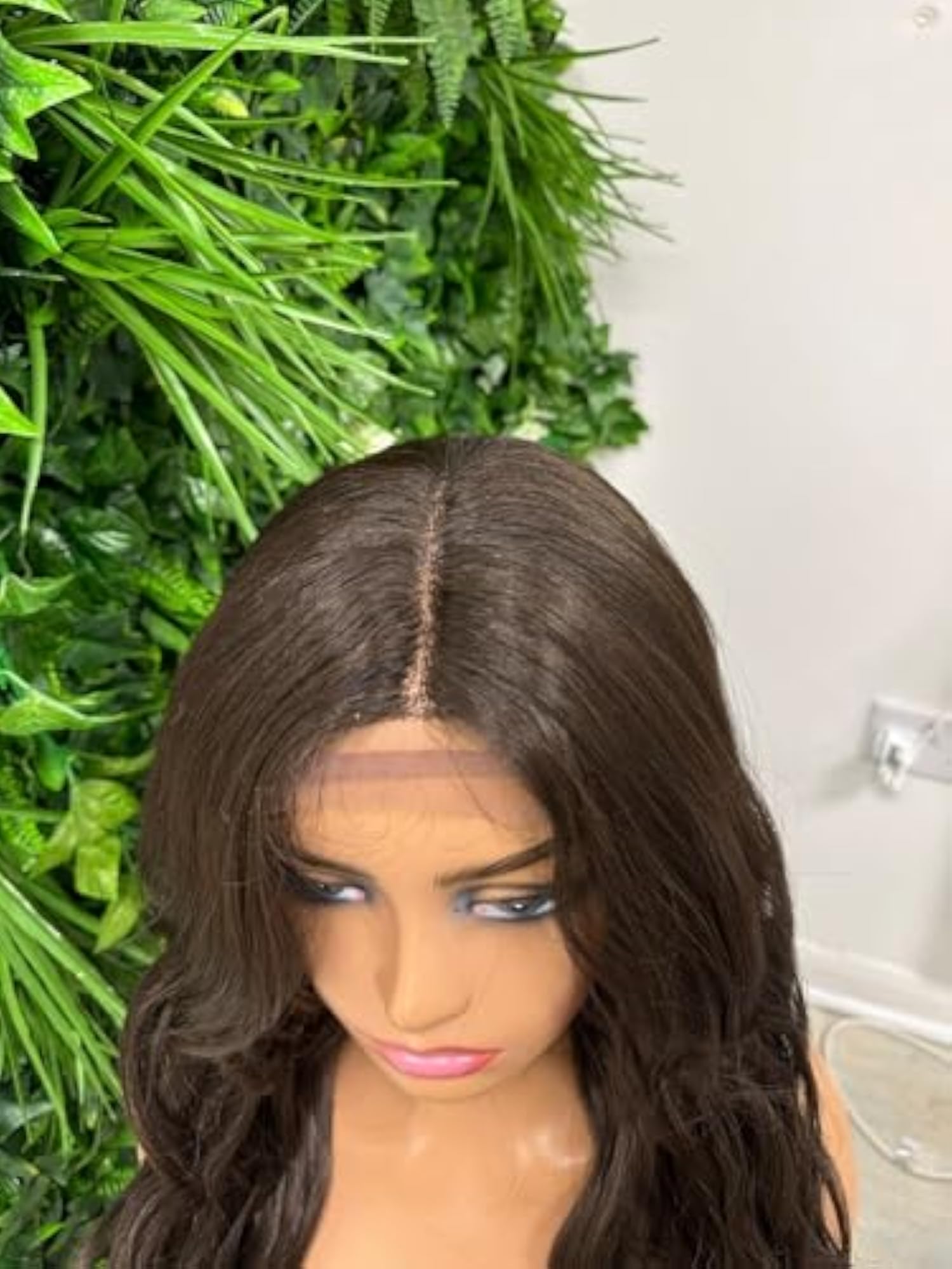 Long Brown Wavy Wig for Women, Lace Front Wig