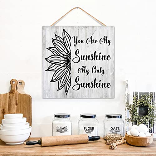 Panneau en bois You Are My Sunshine pour une décoration intérieure tendue