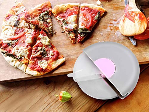 Korcci Pizza Cutter Wheel, Pizza Slicer Cutter With Protective Blade Guard, Super Sharp, Premium Stainless Steel, Easy To Clean And Use #TOP5