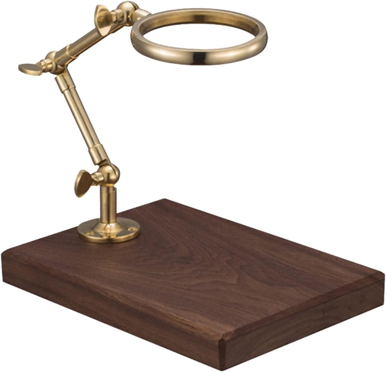 weizhun Brass Pour Over Coffee Drip Rack-with Wood Base