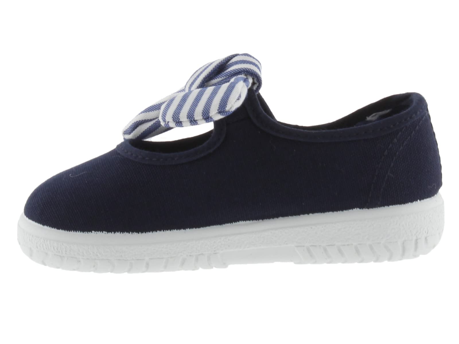 Victoria Ballerines Unisexe Ojalá Toile & Bande Auto-Agrippante & N UD Rayé 105110 pour Enfants