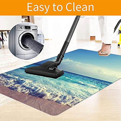 Starry Sky Hardwood Floor Desk Chair Mat, Starry Sky Style Texture, Protects Hardwood Floor Under Desks, Mats For Office, Home And Gaming Floors, 30" X 48" #TOP4