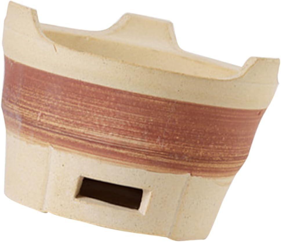 Kisangel Outdoor Charcoal Stove Clay Barbecue Grill for Cooking Meat Fish and Vegetables Lightweight Portable and Easy to Up for Camping and Picnics