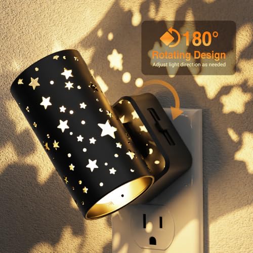 Image of JandCase Night lights Plug into Wall, 2 Pack Starlight Night Light for Kids