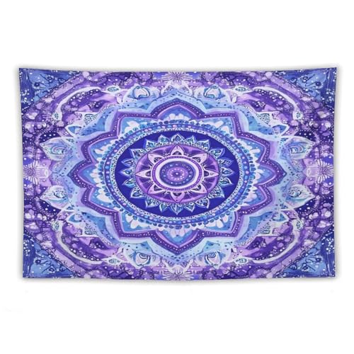 MaSiledy Tapestry Purple And Blue Mandala Aesthetic Bedroom Tapestries Bohemian