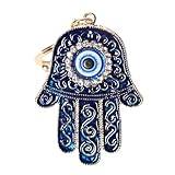 Evil Eye Keychain Turkish Blue Eye Charm Bohemian Style Suitable for Backpacks Car Keys Phone Accessories Fashion Accessory Small Gift, Blue, Small