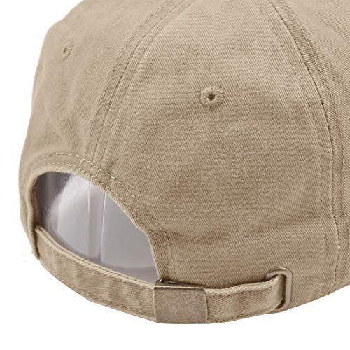 Image of HH HOFNEN Baseball Cap Washed Cotton Unstructured Vintage Hat for Men Women | Unisex Sports Ball Caps Sun Protection Adjustable Outdoor Curved-Brim Dad Hat Classic Plain Cap