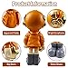 Dosker Astronaut Statues Spaceman Sculpture Polyresin Arts Gifts Orange Figurine Ornament Room Decor for Men,Home and Crafts Desktop Accessories Tabletop Decoration, Living Room, Office, Bookshelf