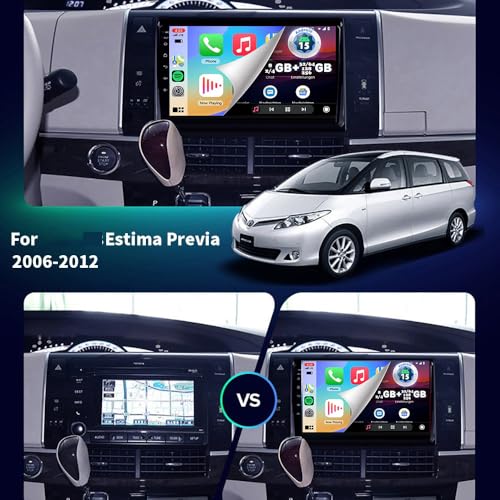 Autoradio 2 Din Android 15 pour Estima Previa 2006-2012 M6 pro2 - 2