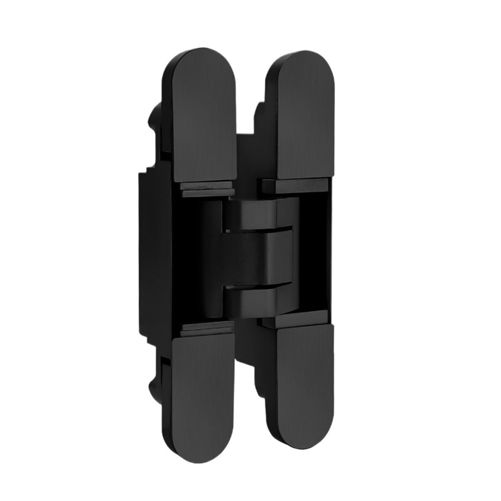 Foelanne Black Zinc Alloy Invisible Door Hinge