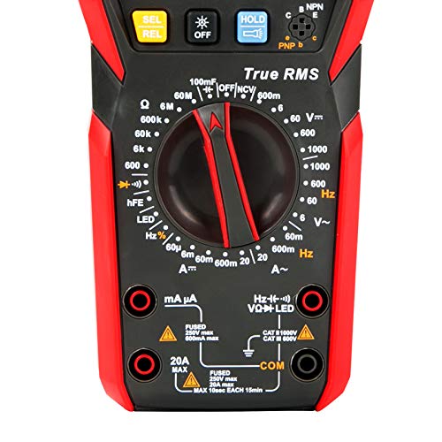 Image of UNI-T Digital Multi Meter UT89XD 6000 Counts True RMS Sine Wave Measurement LED Test Auto Range AC DC Voltage Current Resistance Capacitance Frequency Duty Cycle Diode Continuity hFE Dual Range NCV