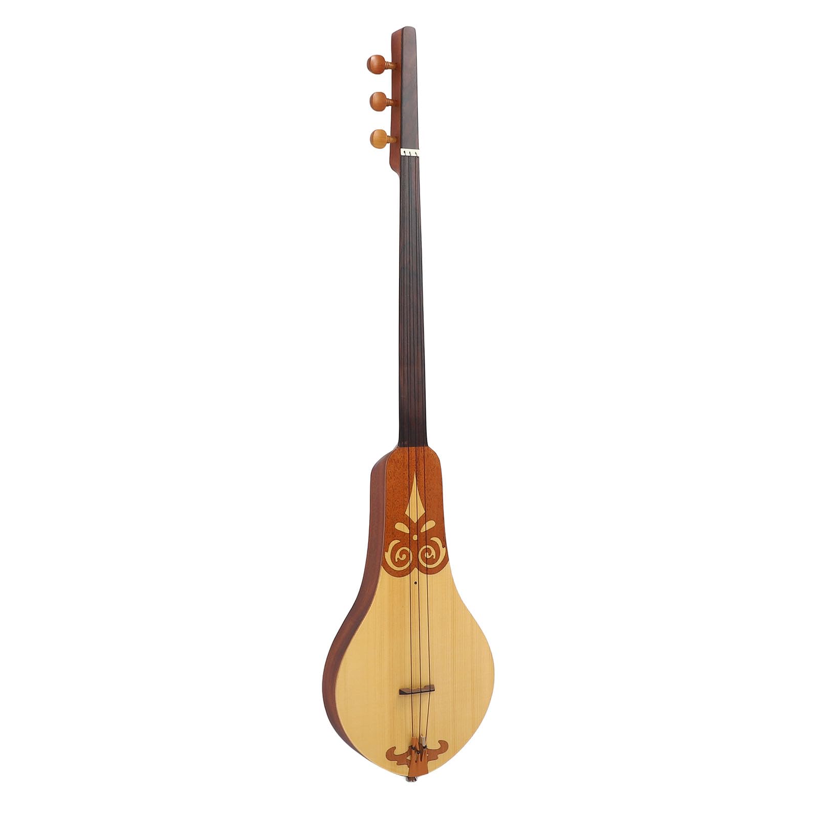 Gitara Cymbałowa, świerk i mahoń 3-strunowa Gitara Cymbałowa Instrument Muzyczny z torbą do Przechowywania do ćwiczeń
