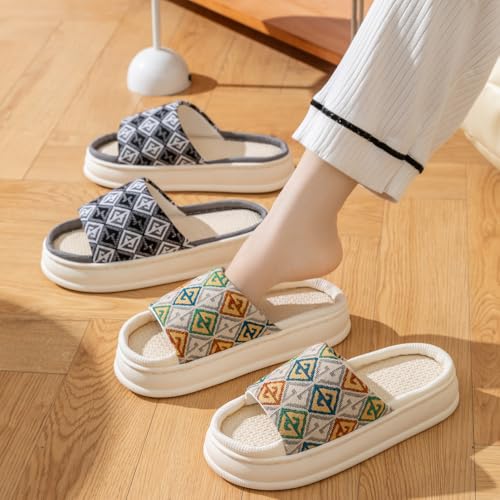 Silent Slippers Home Anti Slip Breathable Indoor Shoes Soft Soles Lightweight Men's and Women's Cloth Slips4