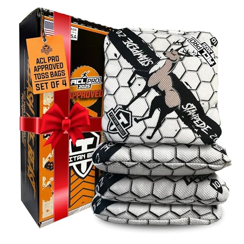 Titan Bags Stampede 2.0 Cornhole Bags - ACL PRO Approved Cornhole Bean Bags for Tournaments -