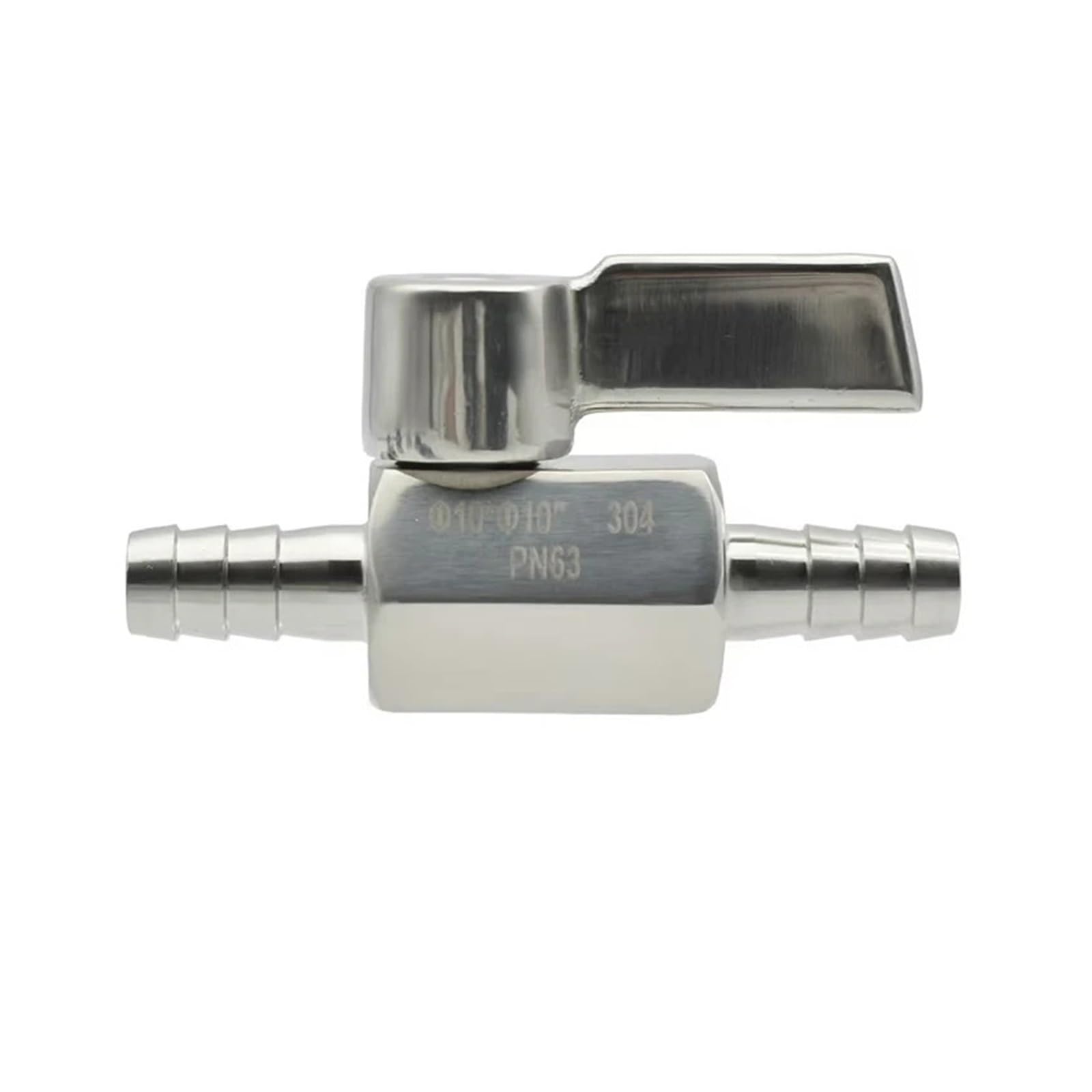 Robinet à boisseau sphérique en acier inoxydable 304 durable de 10 mm