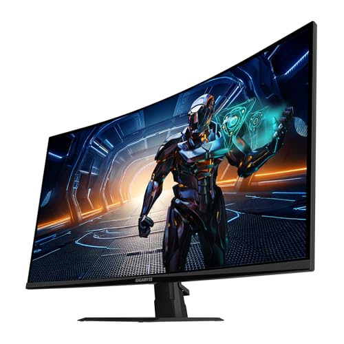 Image of GIGABYTE - GS32QCA - Advanced Version - 31.5 inch VA Curved Gaming Monitor - QHD 2560x1440-180Hz - 1ms MPRT - AMD FreeSync - HDMI, DP - Black