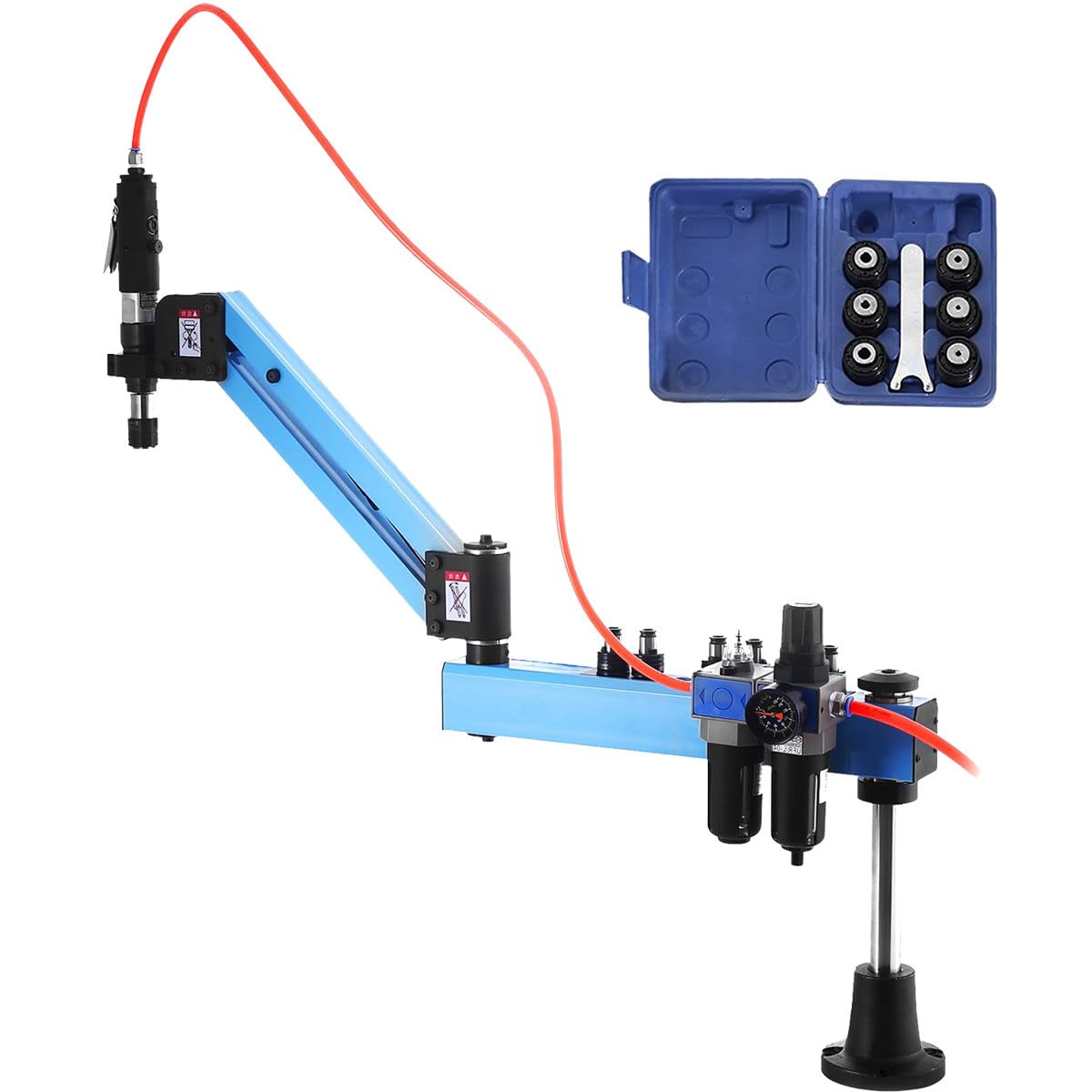 Fabricante máquinas eléctricas, Pinzas neumáticas, Pinzas Grifo, 360 °, multidireccionales, neumáticas, Taer Aire, Brazo Flexible, roscado perforación