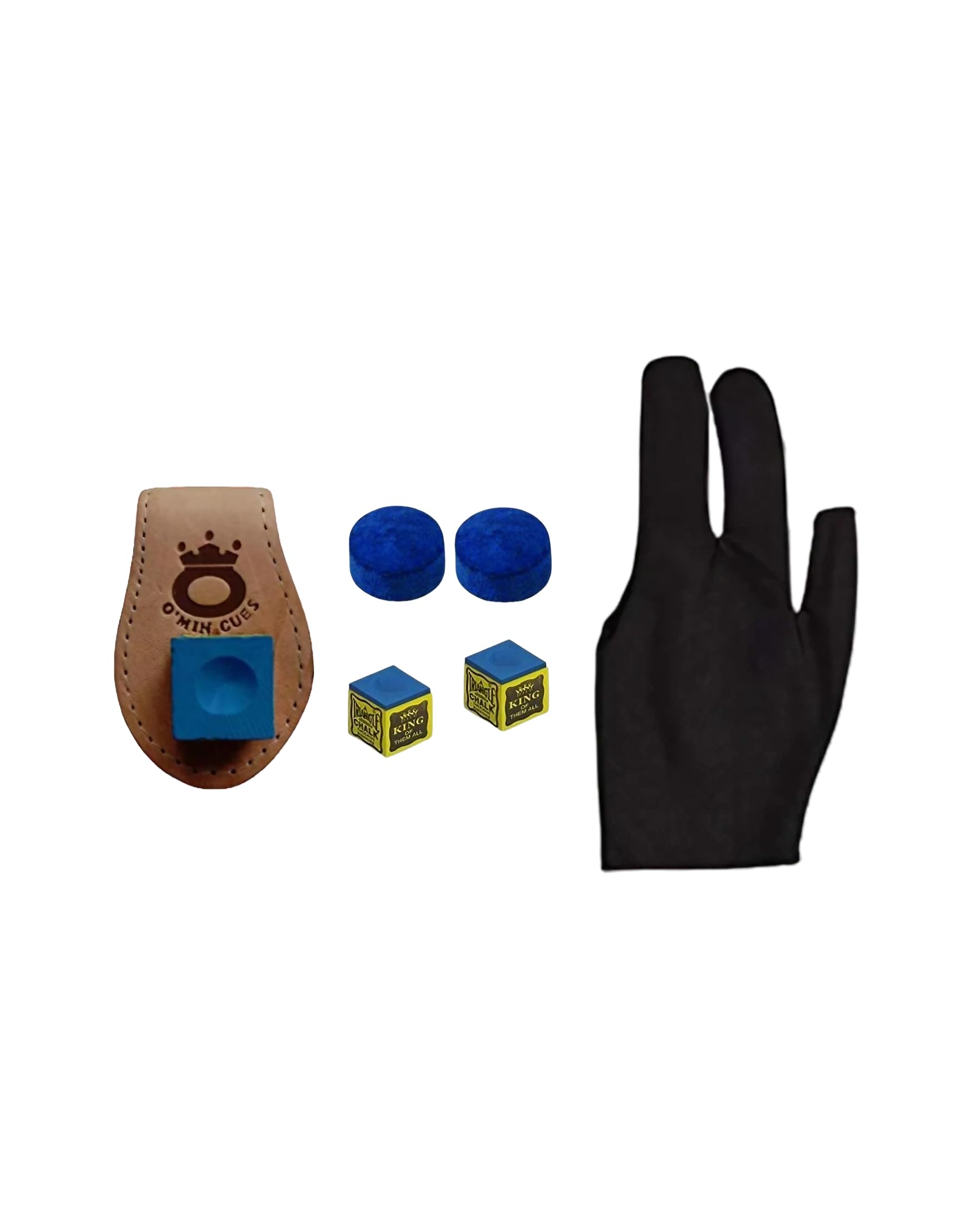JBB Snooker and Billiard Leather Chalk Holder, Glove, 2 Pcs Chalk and 2 Leather Tips (B093Y3H8KS) Amazon Price History, Amazon Price Tracker
