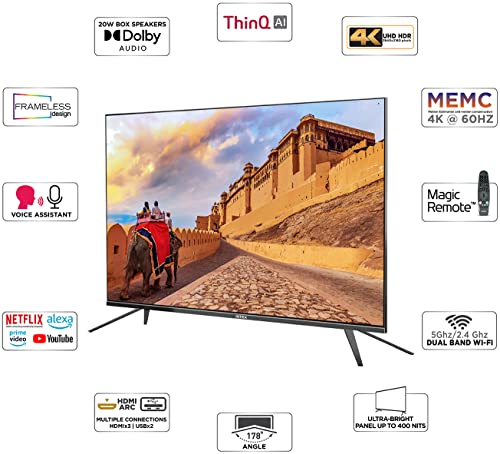 Image of Intex 126 cm (50 inches) 4K Ultra HD Smart LED TV LED-WOS5020U (Black)