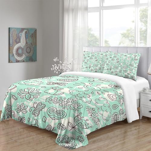 Housse de couette tulipe en microfibre premium et fermeture éclair - 5