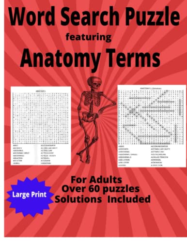 Word Search Puzzle Book on Anatomy