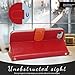 FYY Designed for iPhone SE Case 2022 (3rd Gen) / iPhone SE Case 2020 (2nd Gen) / iPhone 7 Case/iPhone 8 Case, Luxury PU Leather Wallet Phone Case with Card Holder Flip Kickstand Cover Red