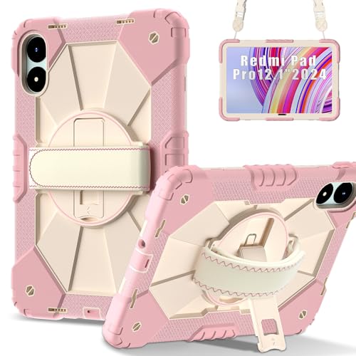 Coque Poco Pad 12.1 antichoc or rose pour éviter les casses