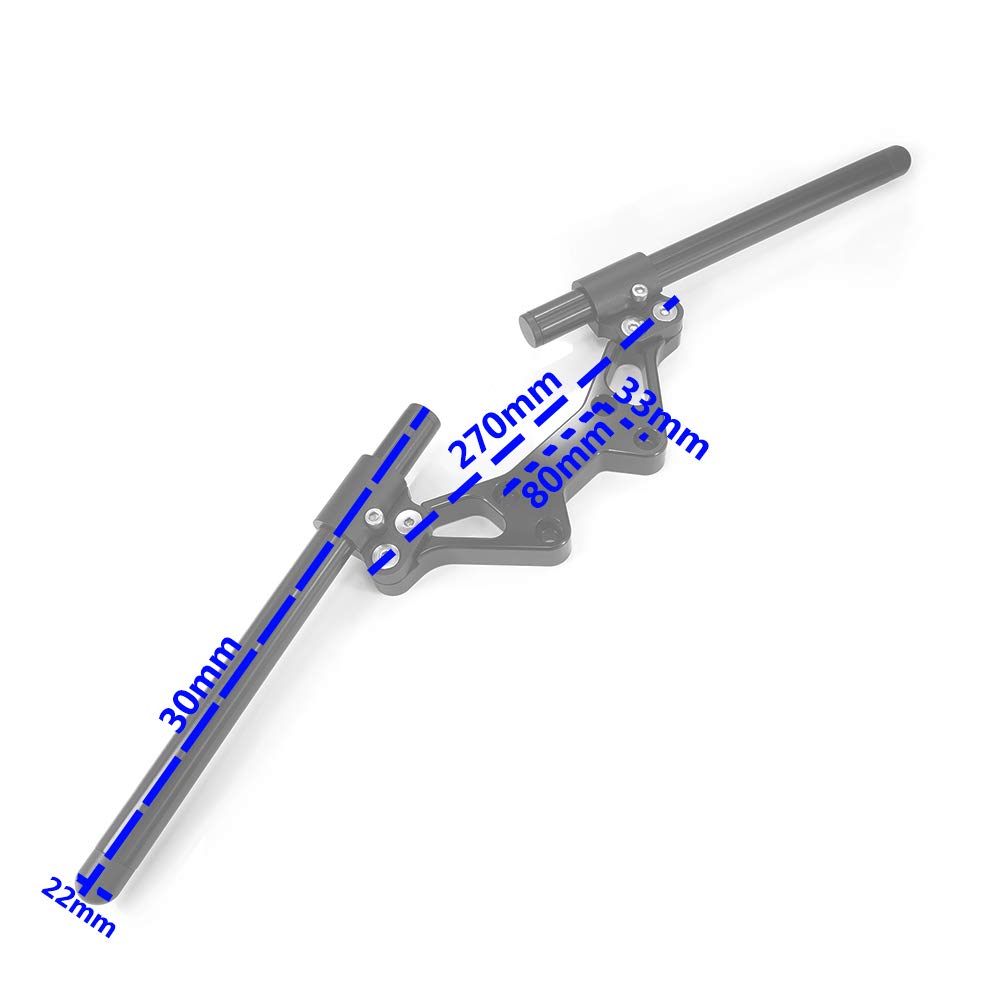 Amazon | QIDIAN オートバイ下部調整可能ハンドルバーライザー