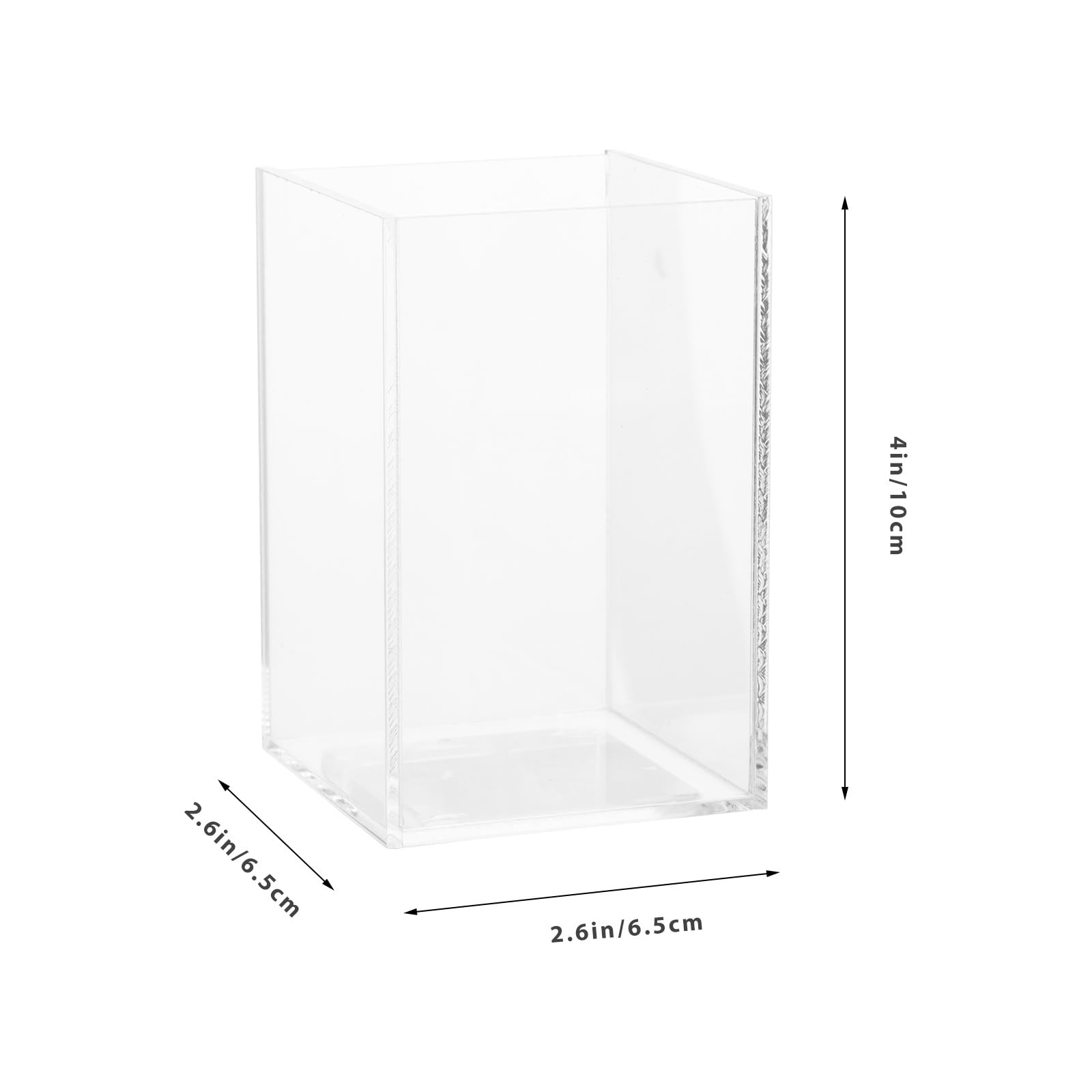 Ipetboom Transparent Betta Tank Aquarium Fish Tank Glass Aquarium Terrarium Decor Decorative Tabletop Goldfish Tank Betta Tank Decorative Betta Tank Fish Supplies Office Glass Acrylic - Image 2
