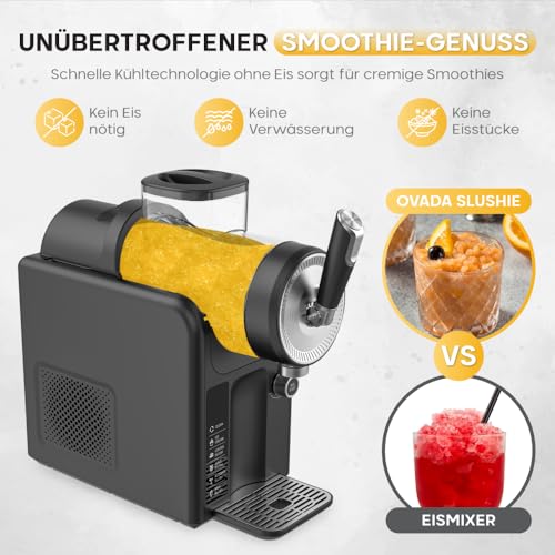 Slush Maschine mit 5 Programmen (1,8L) Slushies Softeis Milchshakes Frozen Cocktails Frappés, 30 Min Zubereitungszeit, kein Eis notwendig, Behälter spülmaschinengeeignet (Graphitgrau, Medium) – Bild 5