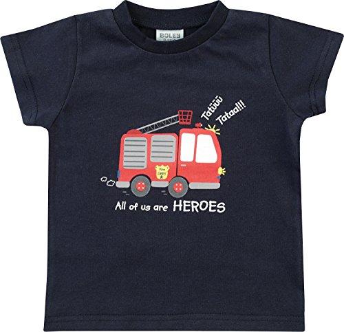Boley Baby-T-Shirt mit Druckmotiv Single-Jersey marine/rot Größe 74 Cover