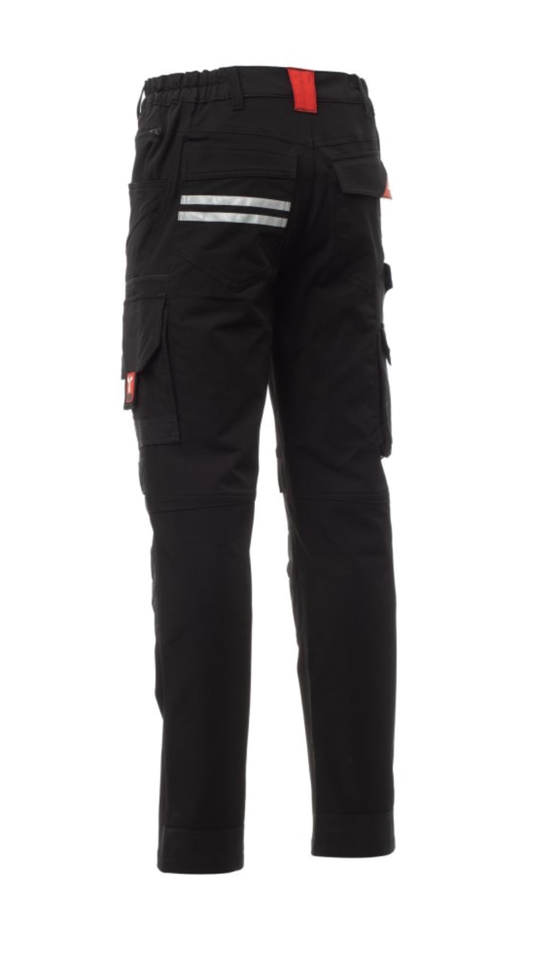 PAYPER NEXT4W Arbeitshose 4-Way-Stretch Unisex-Hose Hightech-Nylon mit 90% Polyamid und 10% Elasthan 9 Taschen und Reißverschluss Black 54