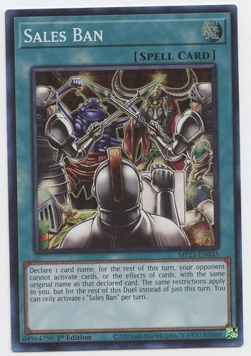 buy and sell yugioh cards Amazon.com: Sales Ban - MP23-EN035 - Super Rare