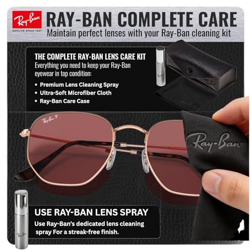 Image of Ray-Ban RB3548N HEXAGONAL FLAT LENSES Square-Round Shape Sunglasses for Men & Women with Official Eyewear Kit