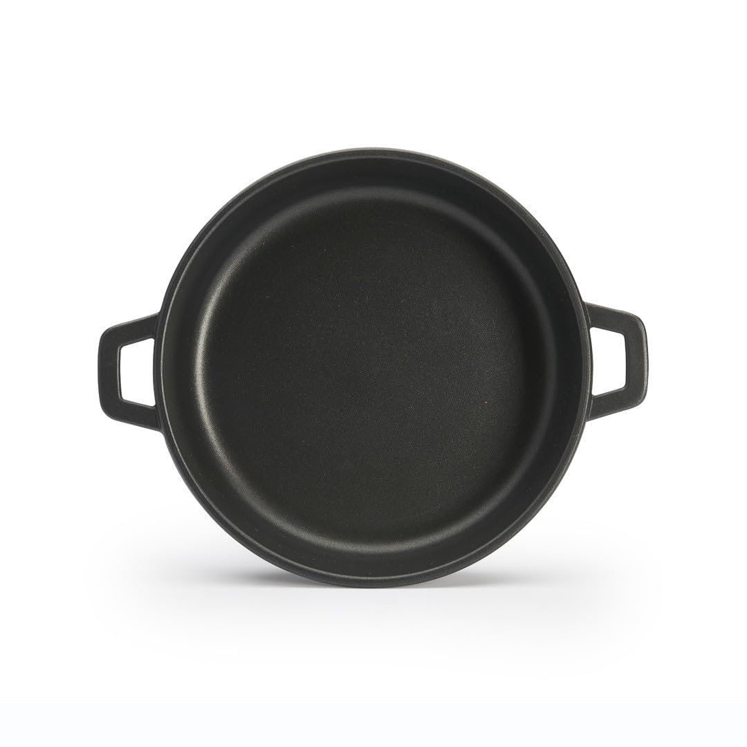 De Buyer - Sautoir antiadhésif à 2 anses CHOC EXTREME - Diamètre 28 cm -, Noir