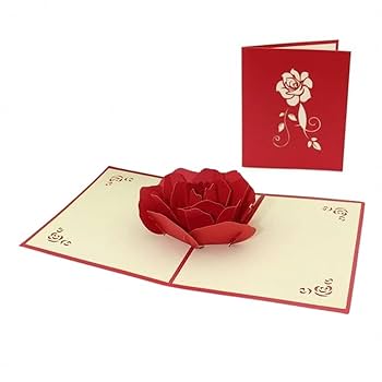 Amazon | Yデパートセンター55® バラ立体グリーティング カード