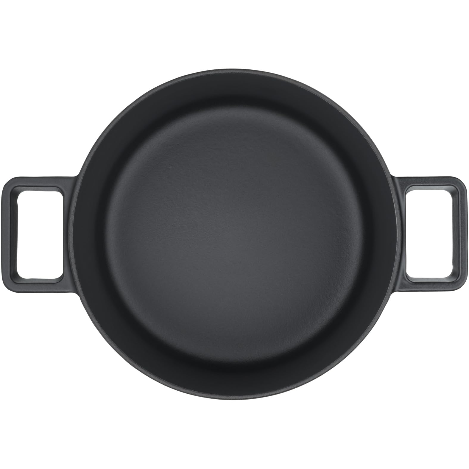 WMF Flavour Braadpan, ovaal, 34 x 28 cm, gietijzeren, inductie, geëmailleerd, stoofpan, deksel met condensatietoppen, moderne
