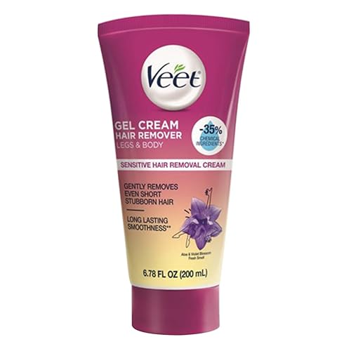 Veet Crema Gel Depilación, Fórmula para Piel Sensible 6.76 fl oz (6.8 fl oz)