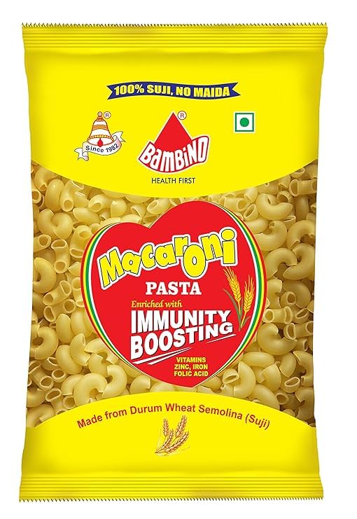 Bambino Pasta Macroni| 100% Suji, No Maida| 800 Gm Each| Pack of 2| 1600 Gm (B0CY5H8FM5) Amazon Price History, Amazon Price Tracker
