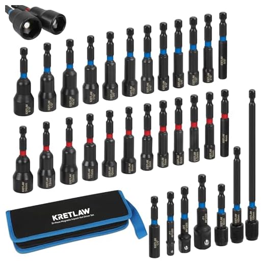 KRETLAW 31PCS Magnetic Nut Driver Set