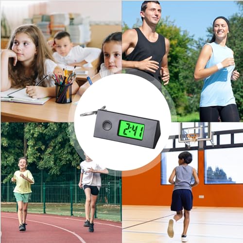 Reloj digital con clip - Pequeño llavero cronómetro, accesorio de bolsillo | Compañero deportivo ligero y multiusos, dispositivo portátil para colgar, práctico accesorio para actividades al aire libre - imagen 5
