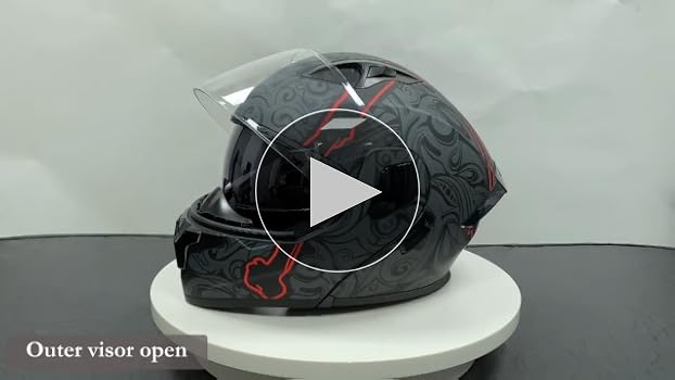 Amazon.com: SPARK DOT Approved Modular Flip-Up Dual Visor