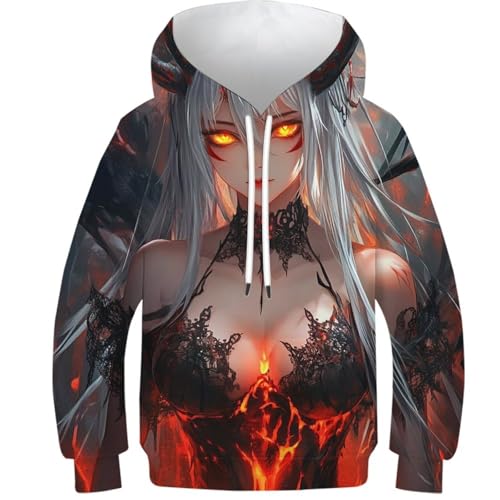 Sweat à capuche enfant original à offrir : le pull 3D mignon pour fille et garçon 11-13 ans