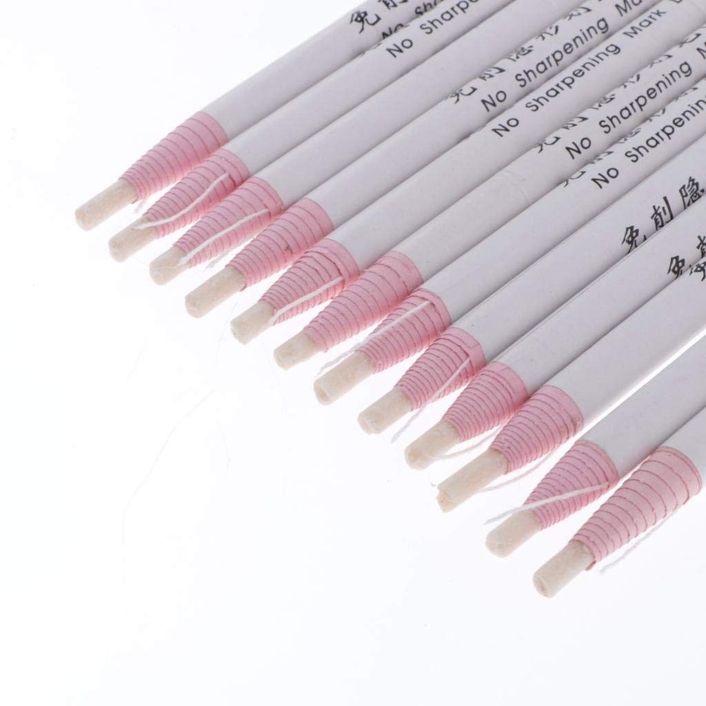 10 Set 12 Stück Schneiderkreide Bleistift China Marker Peel-Off Bleistifte für Stoff weiß