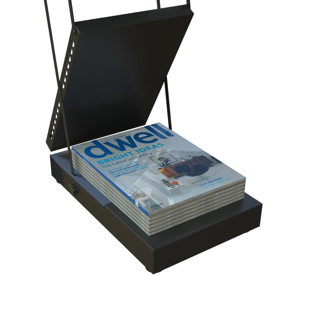 BLV 5 Schicht Faltbare prospektständer & prospekthalter Zeitschriftenständer Büroregale Katalog Literaturständer Für Gemeinsamer Empfangsbereich und Messen (A4 (170H*24B*37T))
